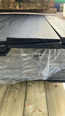 Feather Edge Fence Boards Black