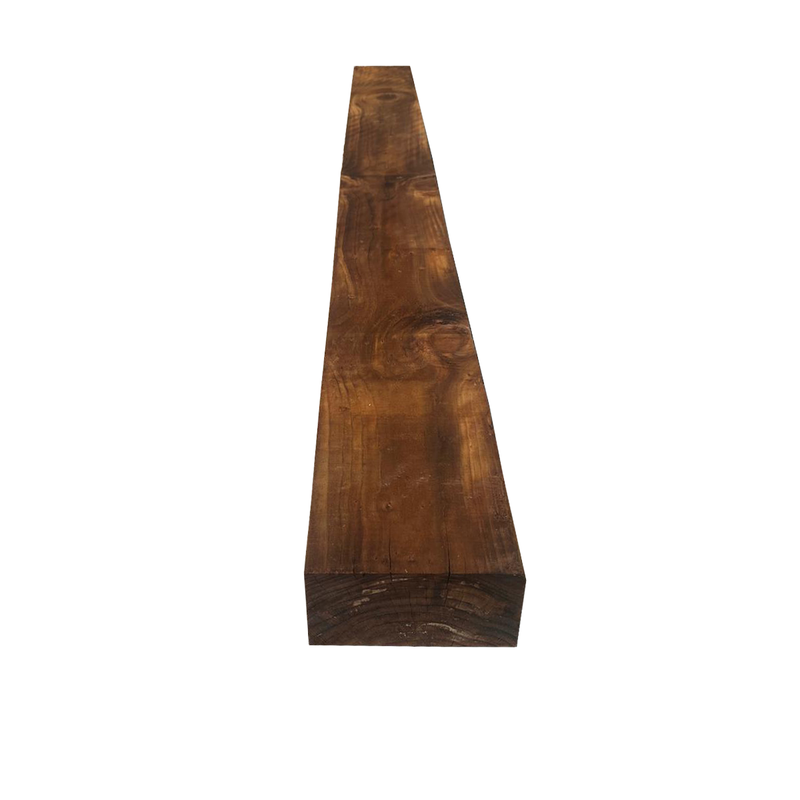 100mm x 200mm Brown Treated Garden Railway Sleeper 2.4m