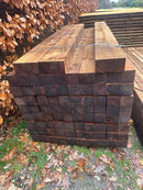 100mm x 200mm Brown Treated Garden Railway Sleeper 2.4m